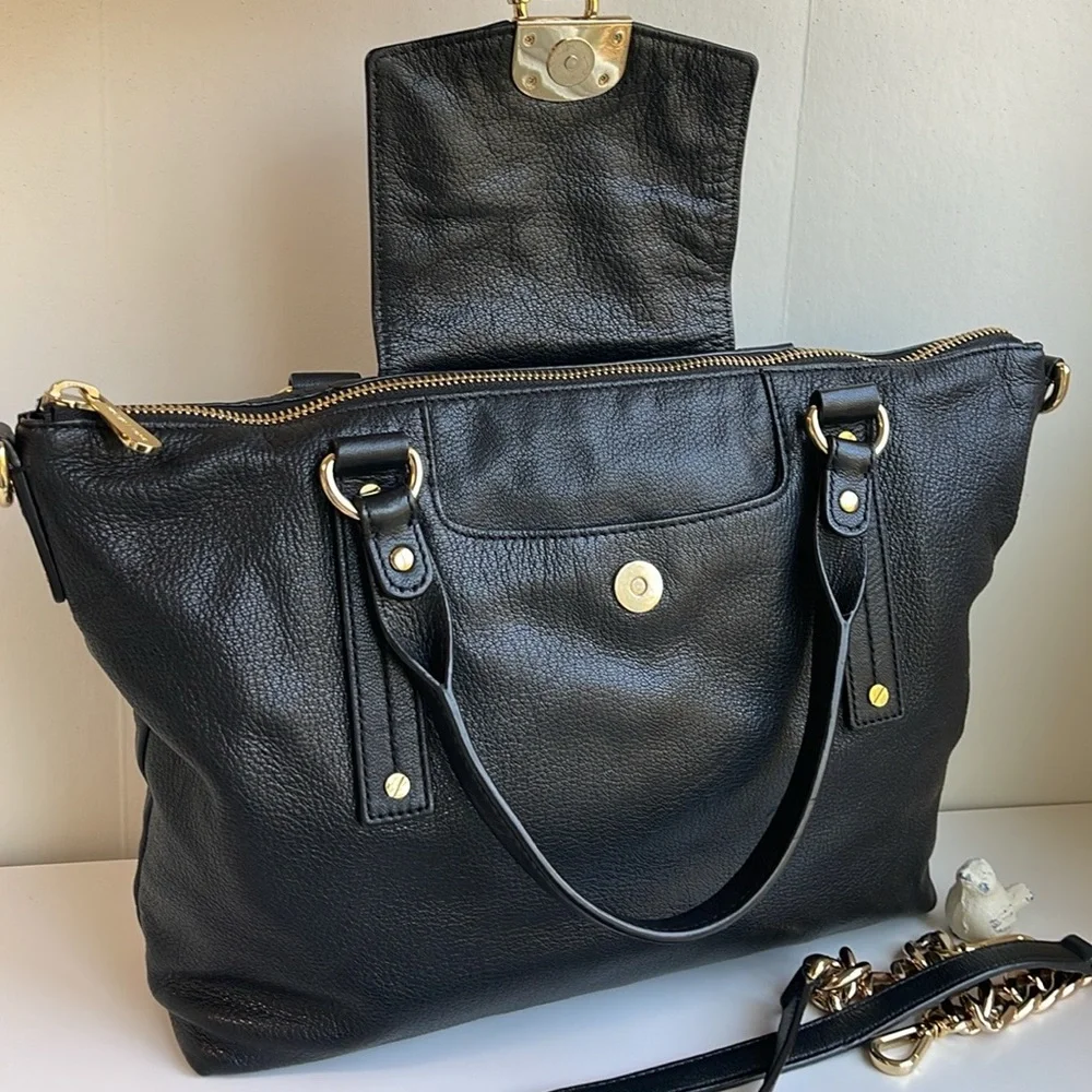 Michael Kors Genuine Leather Satchel Crossbody